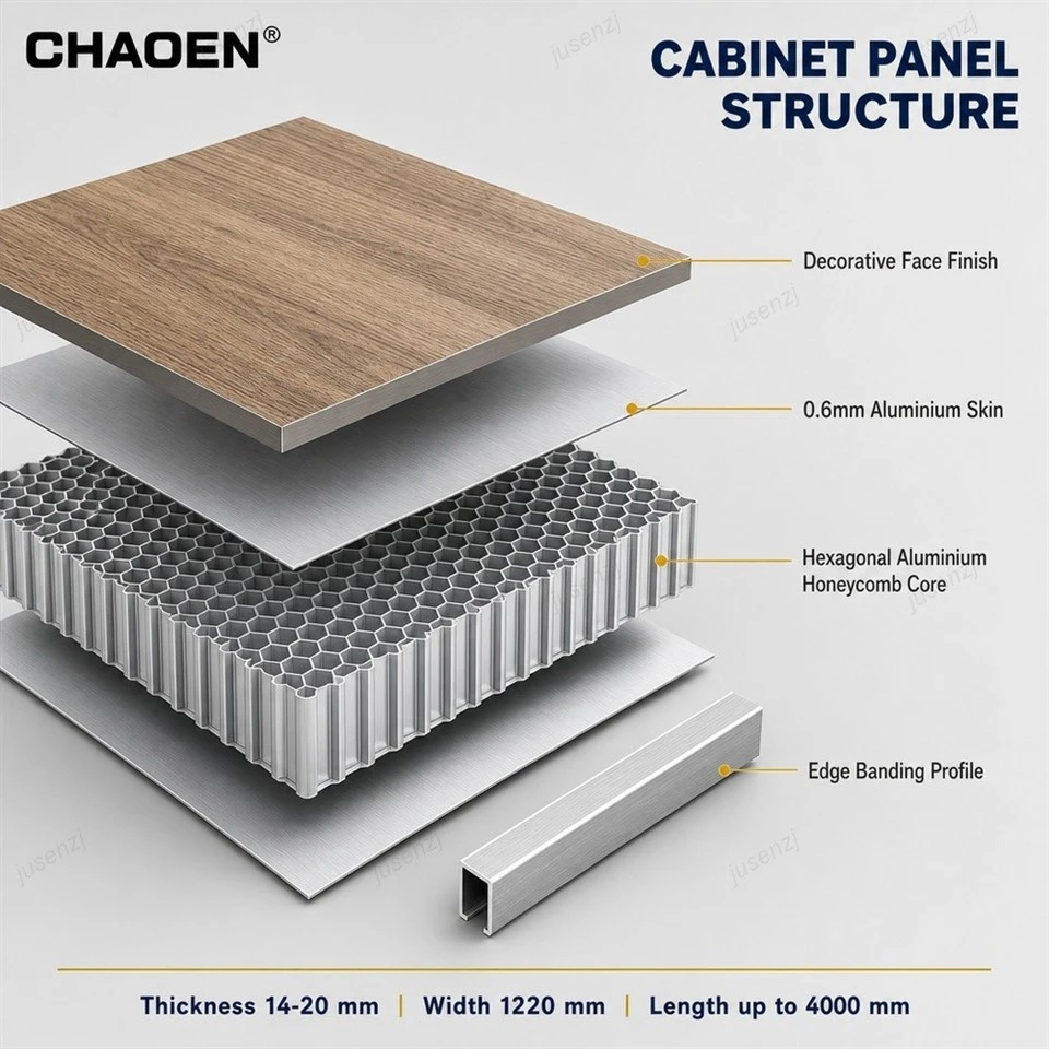 16mm Aluminium Honeycomb Cabinet Furniture Panel-CHAOEN factory 16mm Aluminium Honeycomb Cabinet Furniture Panel-CHAOEN factory